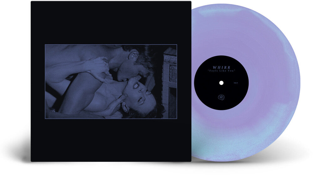 the album cover for Whirr - Feels Like You [Violet Marbled]