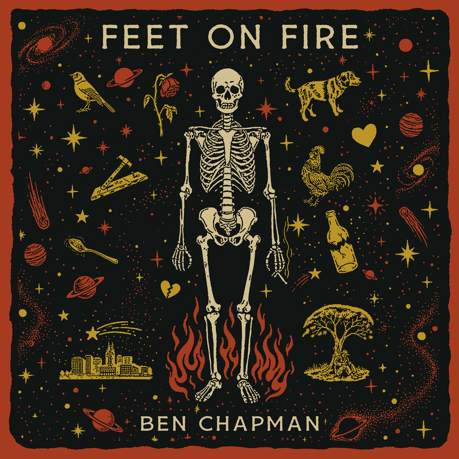 the album cover for Ben Chapman - Feet On Fire