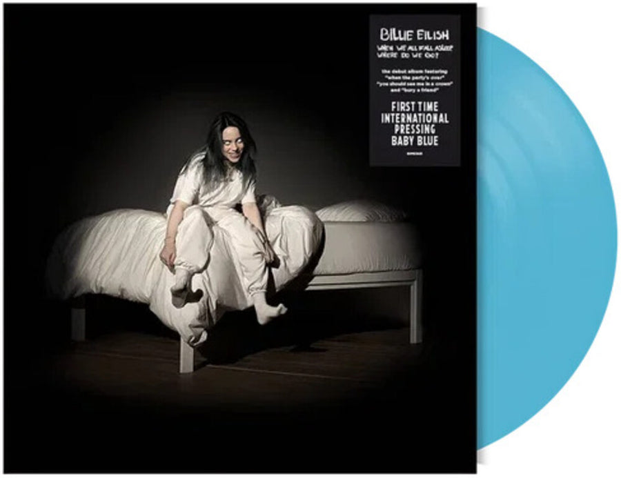 the album cover for Billie Eilish - When We All Fall Asleep Where Do We Go [Blue]