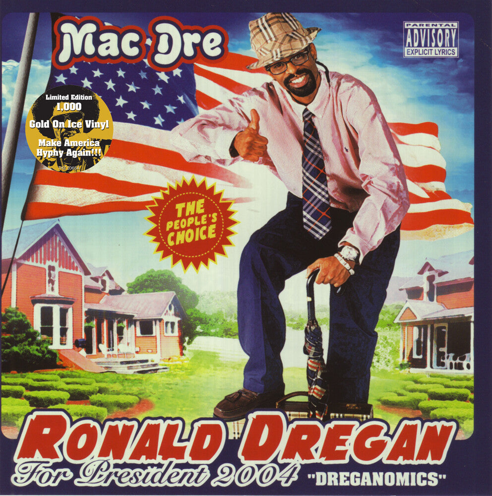 the album cover for Mac Dre - Ronald Dregan - Dreganomics [Gold]