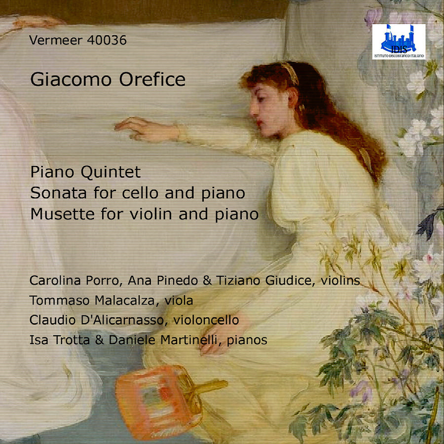 the album cover for Carolina Porro - Giacomo Orefice: Quintet For Pno & Strs Son For