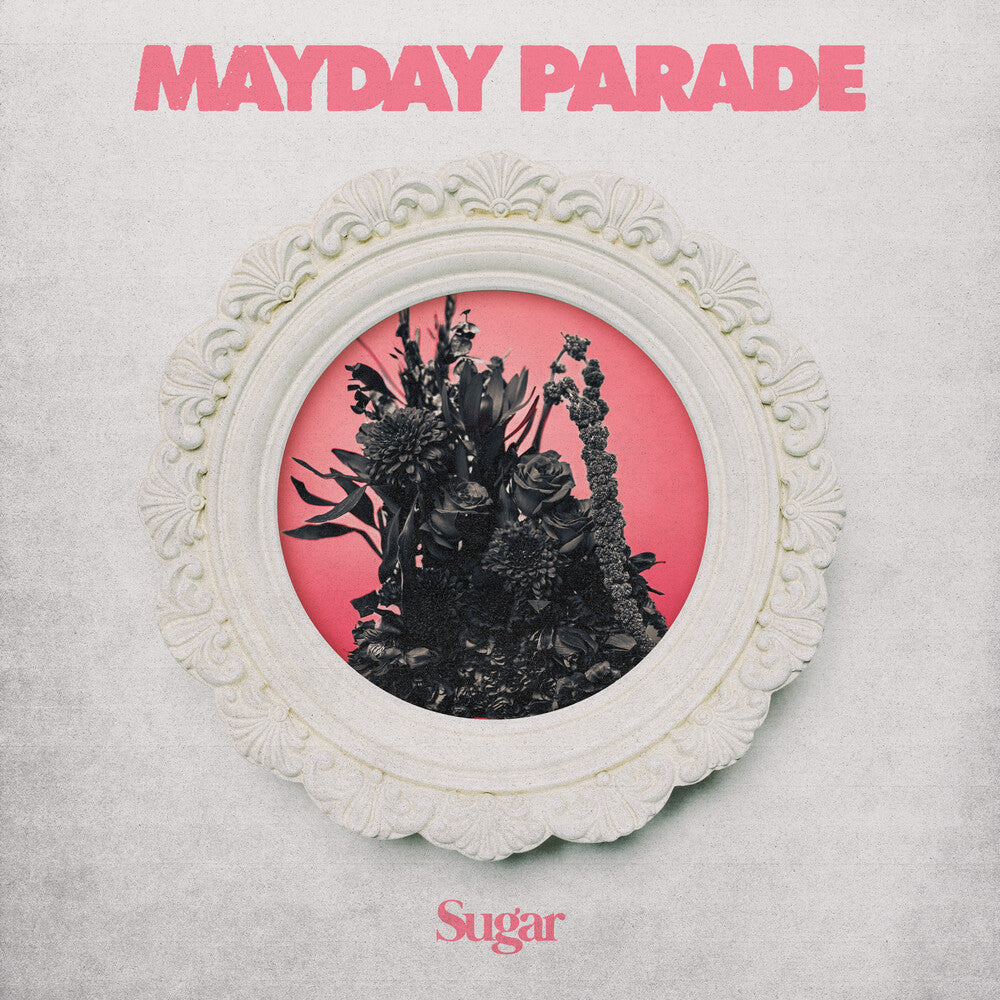 the album cover for Mayday Parade - Sugar [Black]