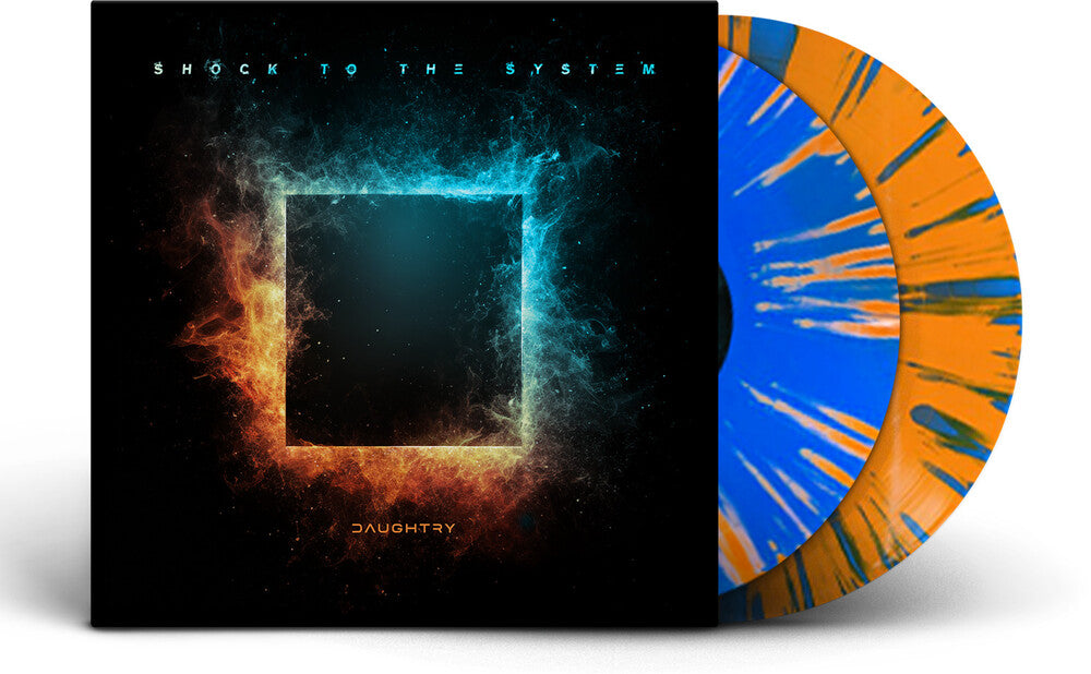 the album cover for Daughtry - SHOCK TO THE SYSTEM - DELUXE [Blue/Orange Splatter]