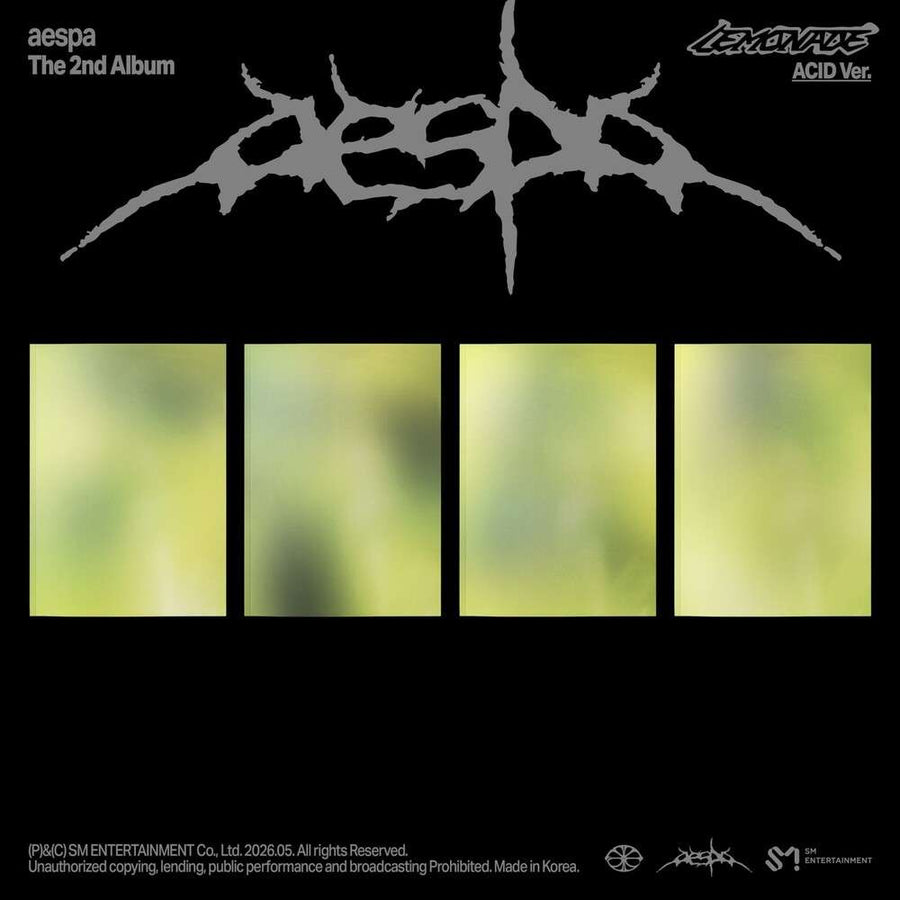 the album cover for Aespa - The 2nd Album ‘LEMONADE’ [ACID Ver.]