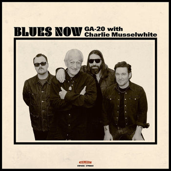 the album cover for GA-20 - Blues Now [Indie Exclusive Red Splatter - Autographed Insert]