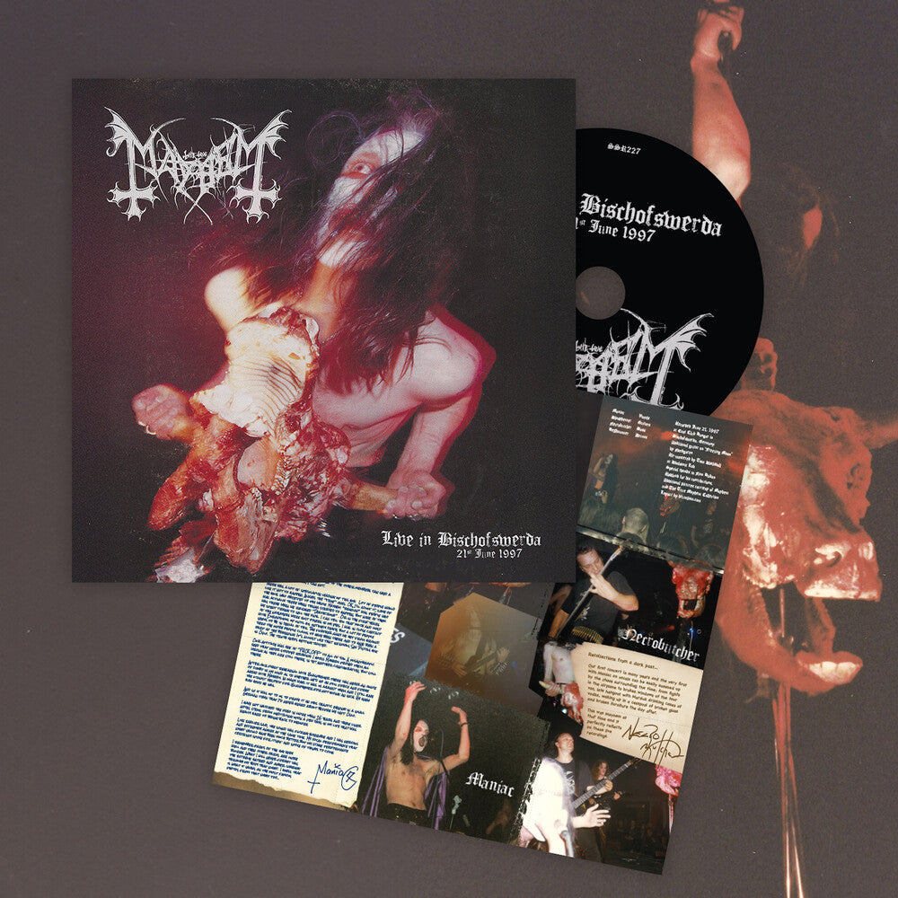the album cover for Mayhem - Live In Bischofswerda (21st June 1997) [Jewel Case]