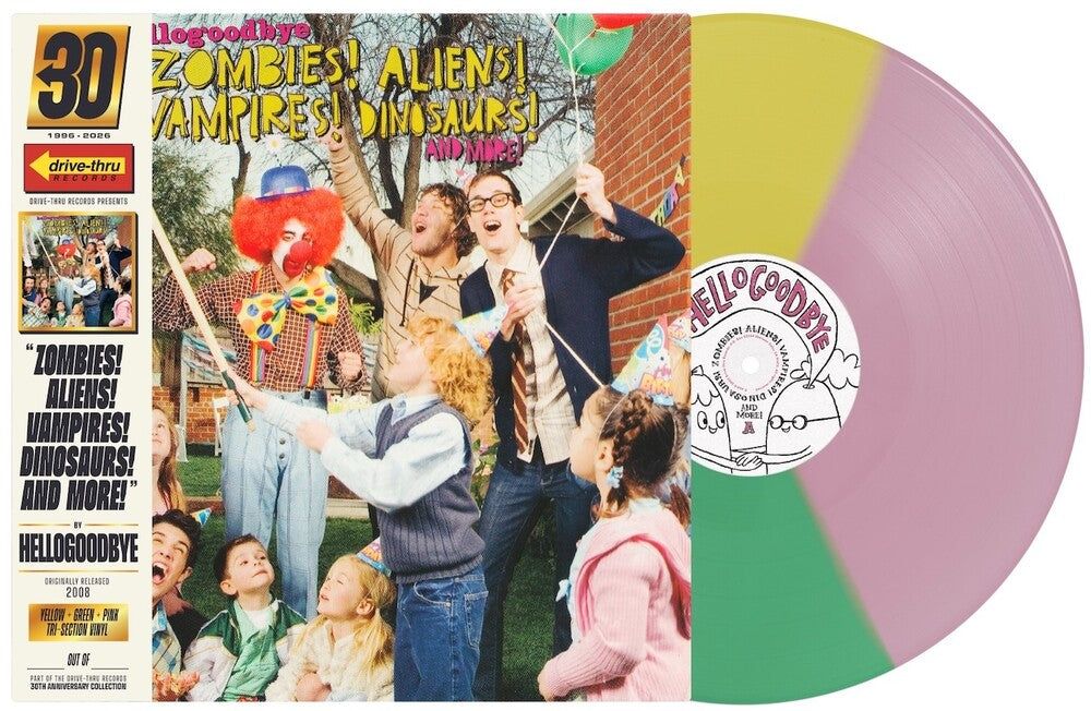 the album cover for Hellogoodbye - Zombies Alien Vampires Dinosaurs (B-Sides) (Aniv)