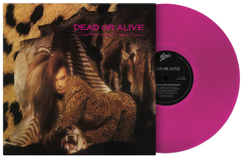 the album cover for Dead Or Alive - Sophisticated Boom Boom - Limited 180-Gram Translucent Purple Colored Vinyl