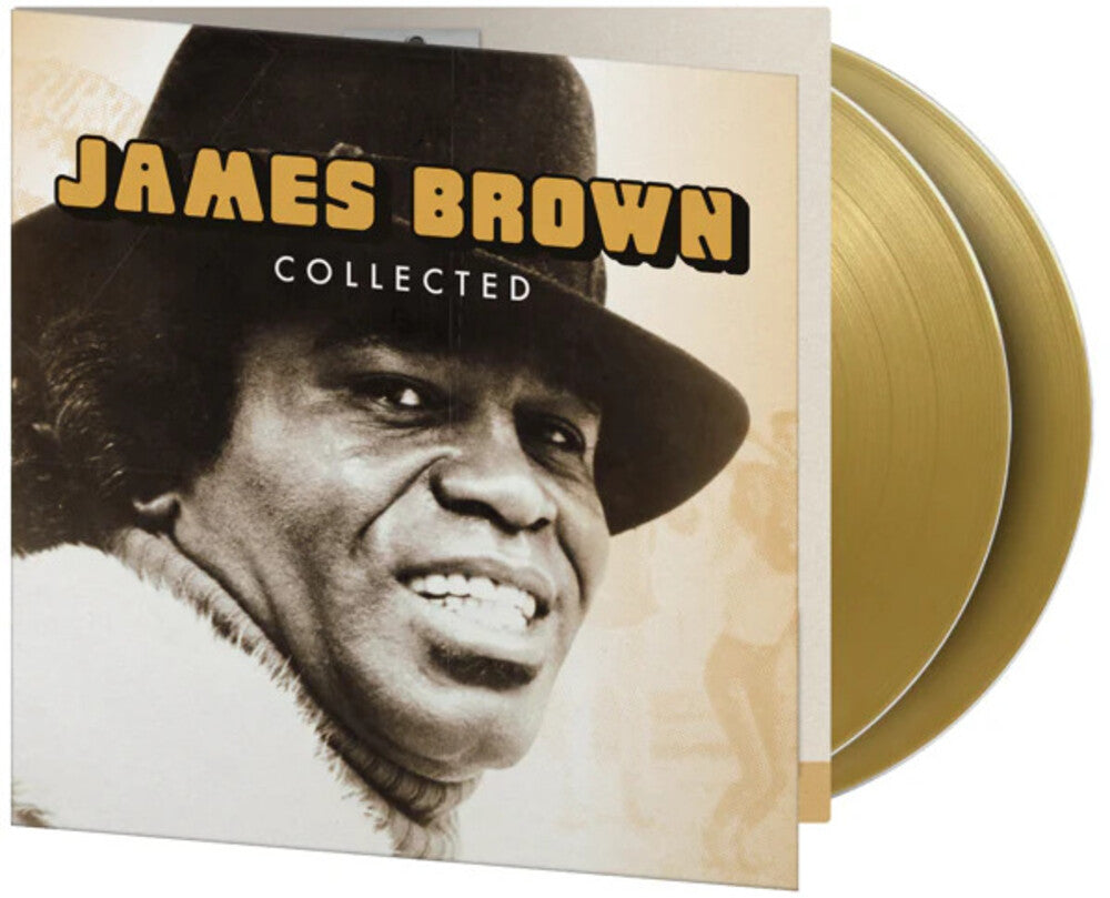the album cover for James Brown - Collected [Colored Vinyl] (Gate) (Gol) [Limited Edition] [180 Gram] (Hol)