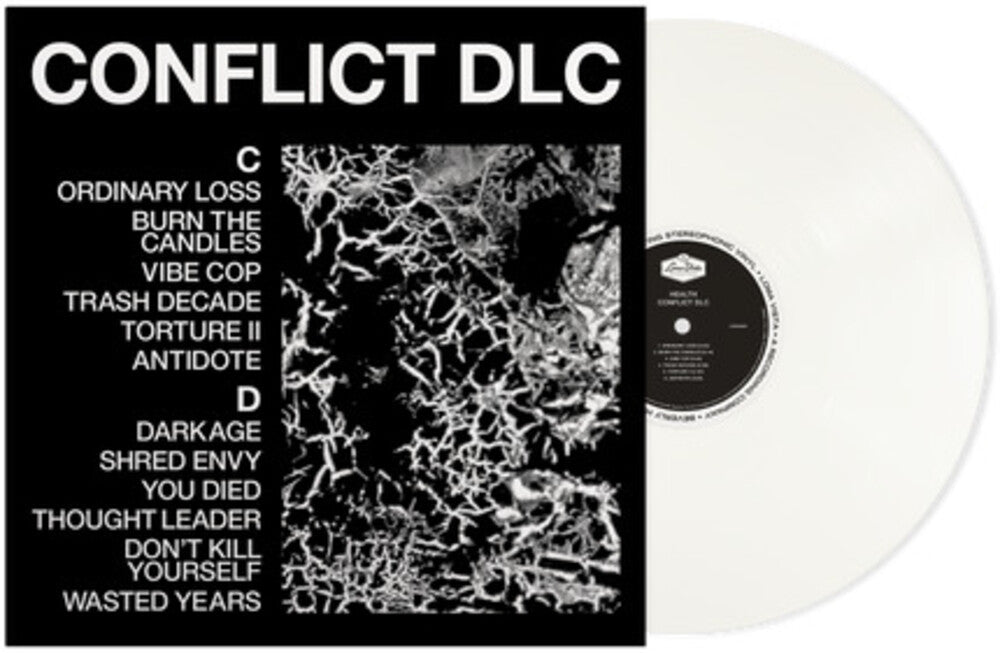 the album cover for Health - CONFLICT DLC [Indie Exclusive #2 White Vinyl with signed insert]