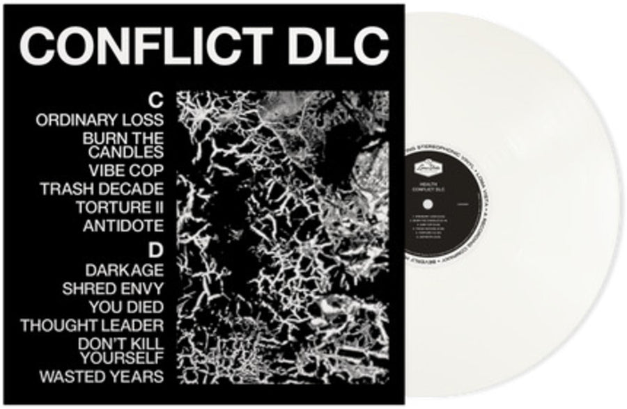 the album cover for Health - CONFLICT DLC [Indie Exclusive #2 White Vinyl with signed insert]