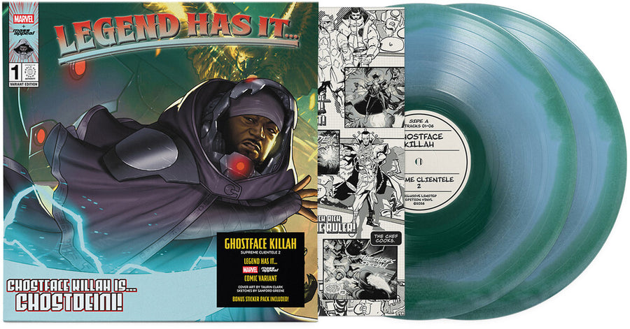 the album cover for Ghostface Killah - Supreme Clientele 2 [Marvel Legend Has It Series Marble]