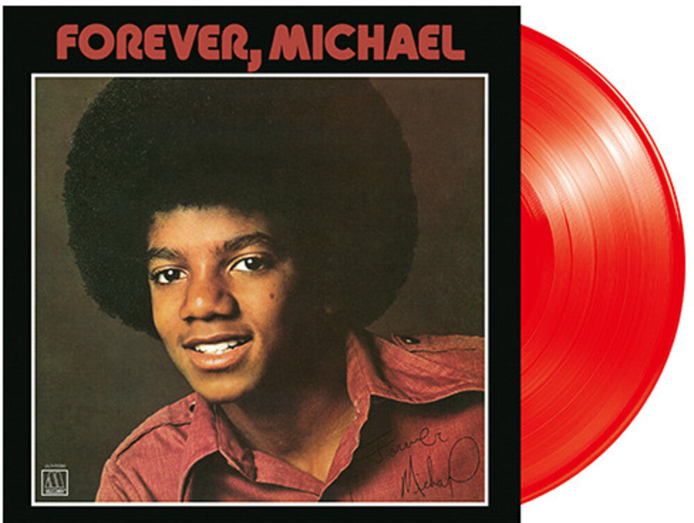 the album cover for Michael Jackson - Forever Michael - Limited Edition [Clear Vinyl] (Red)