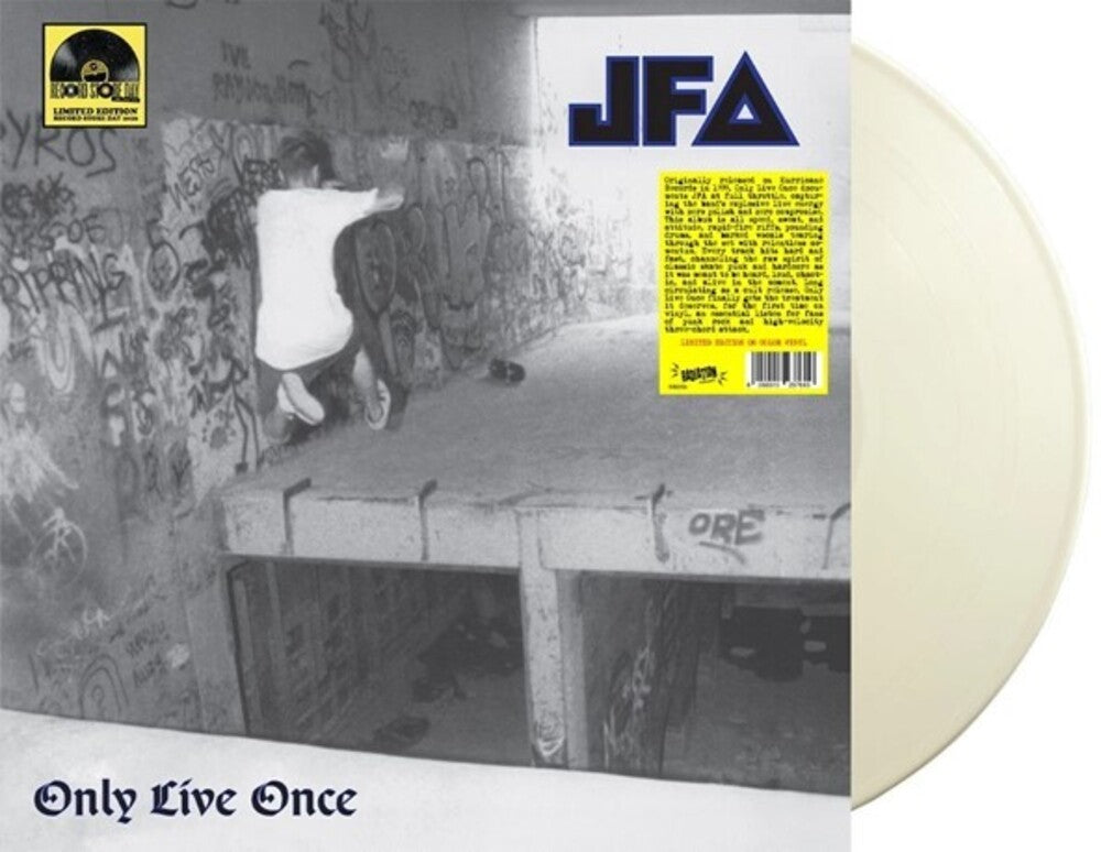 the album cover for Jfa - Only Live Once [White Vinyl]