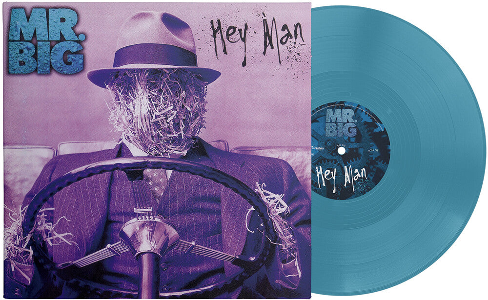 the album cover for Mr. Big - Hey Man (30 Anniversary Edition) Deep Cyan [Colored Vinyl]