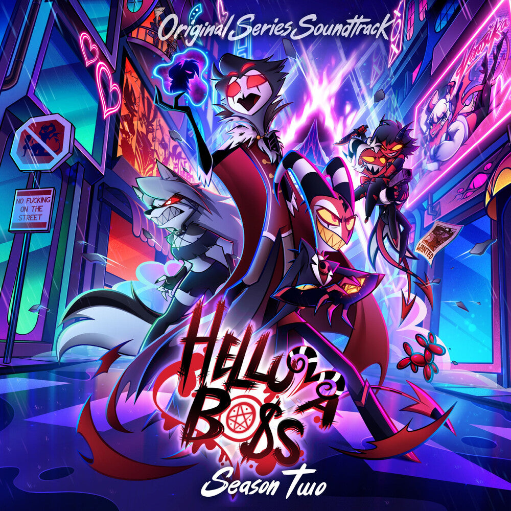 the album cover for Helluva Boss - Helluva Boss: Season 2 (Original Soundtrack) [Indie Exclusive Orange Splatter]