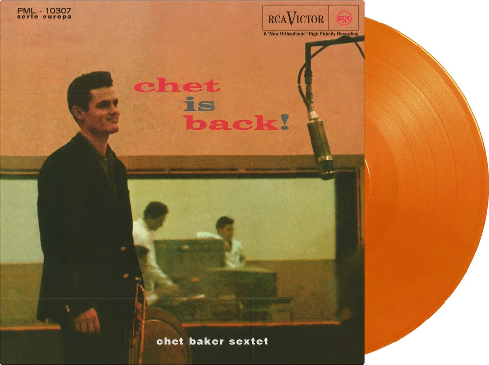 the album cover for Chet Baker - Chet Is Back [180 Gram Orange]