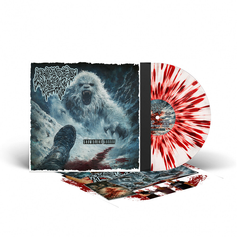 the album cover for Ravaged By The Yeti - Snowbound Horror [Colored Vinyl] [Limited Edition] (Ofgv)