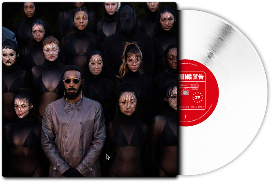 the album cover for JPEGMAFIA - EXPERIMENTAL RAP [Indie Exclusive White with Alternate Colored Cover]
