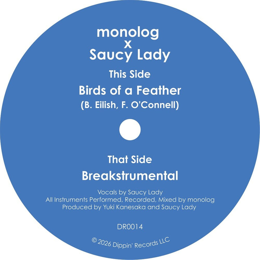the album cover for Monolog & Saucy Lady - Birds Of A Feather