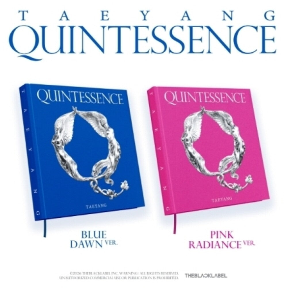 the album cover for Taeyang - Quintessence - Blue Dawn Version / Pink Radiance