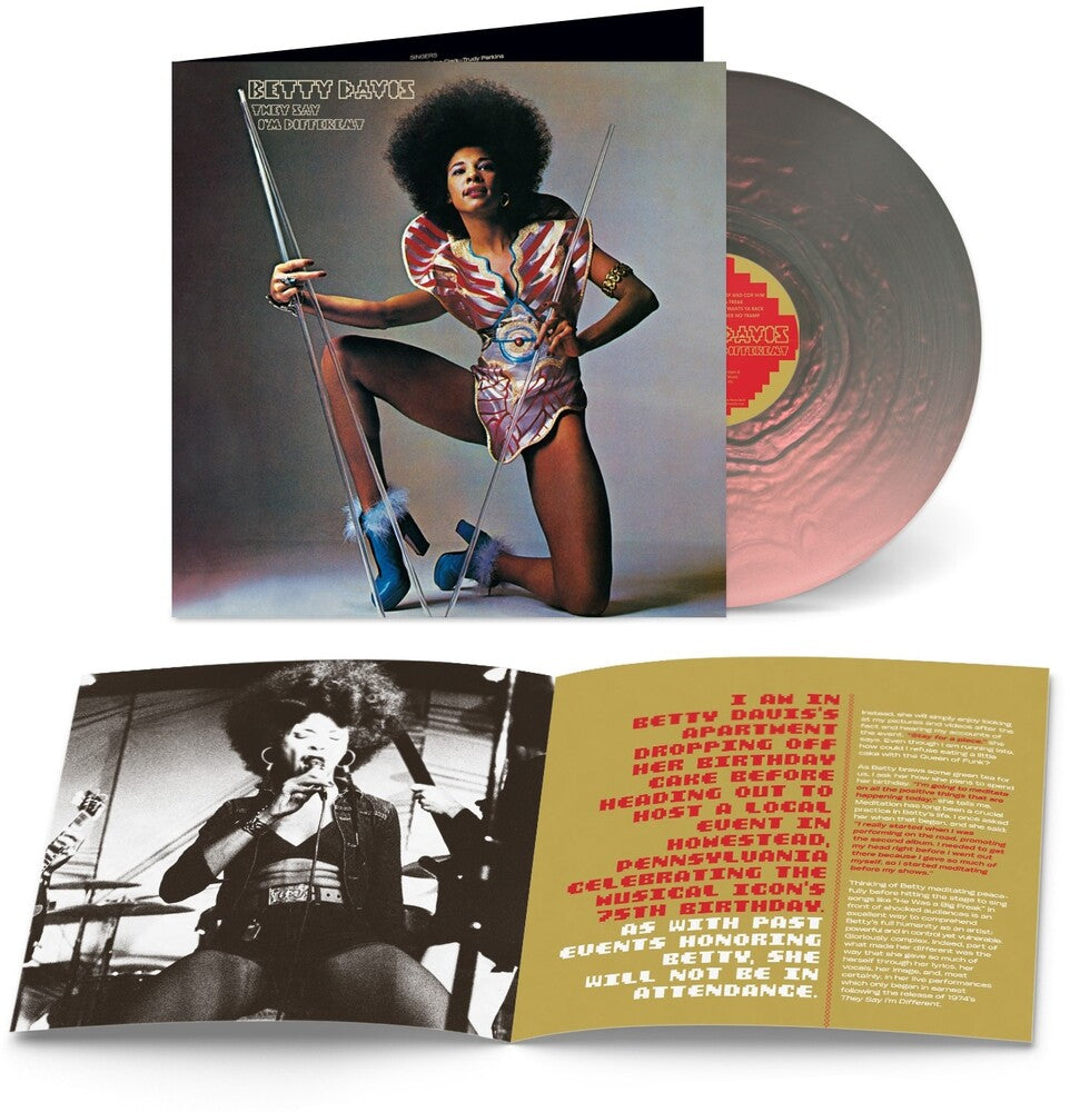 the album cover for Betty Davis - They Say I'm Different [Color]