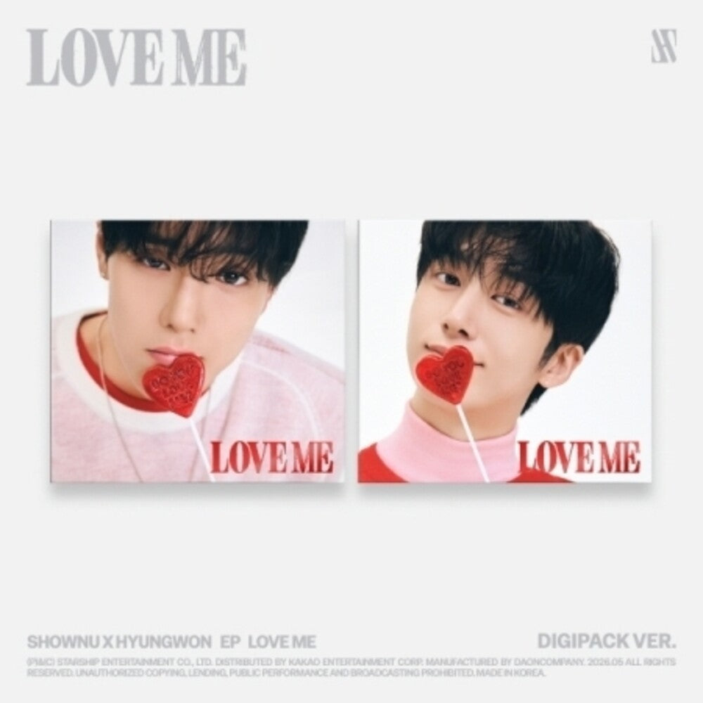 the album cover for Shownu X Hyungwon - Love Me (digipack Ver.)