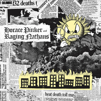 the album cover for Raging Nathans & Horace Pinker - Split