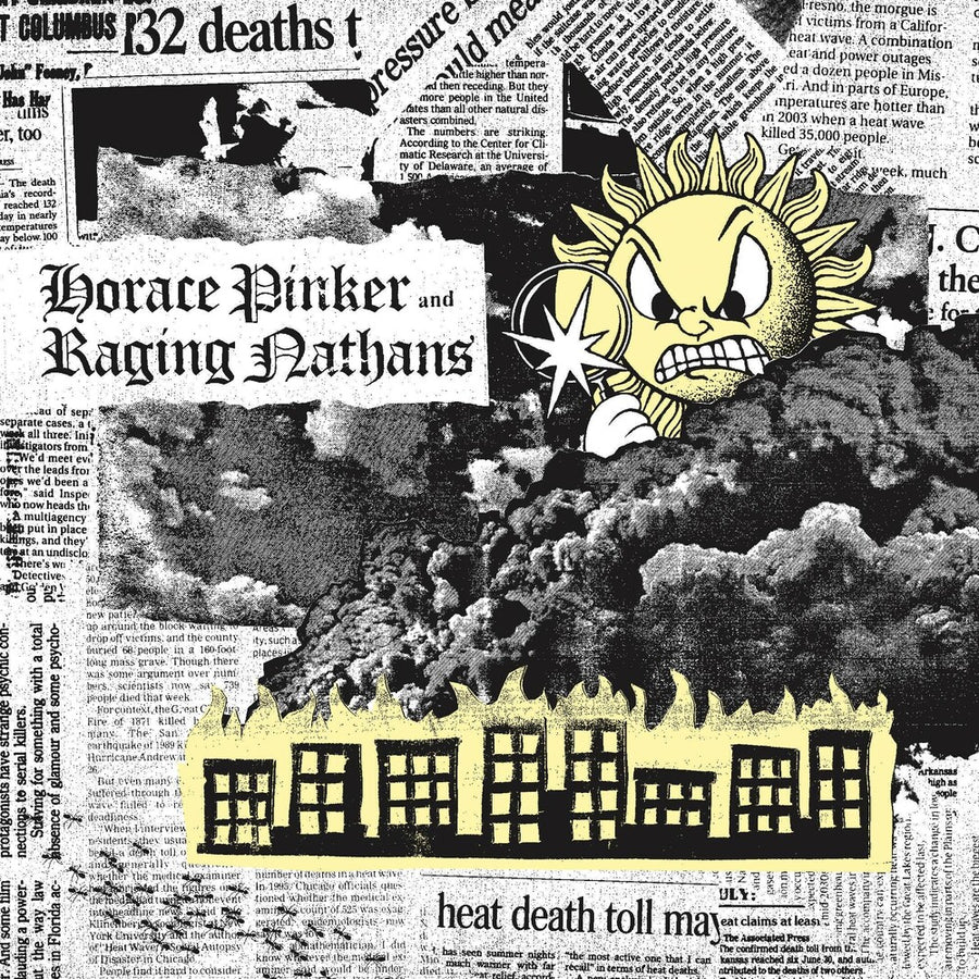 the album cover for Raging Nathans & Horace Pinker - Split
