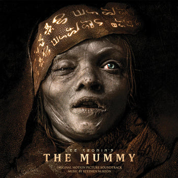 the album cover for Stephen Mckeon - Lee Cronin's the Mummy Ost (blood & Sand Gold & Red Swirl Vinyl/2lp)