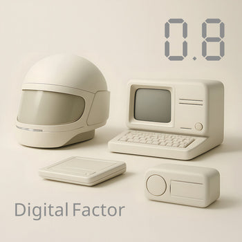 the album cover for Digital Factor - 0.8