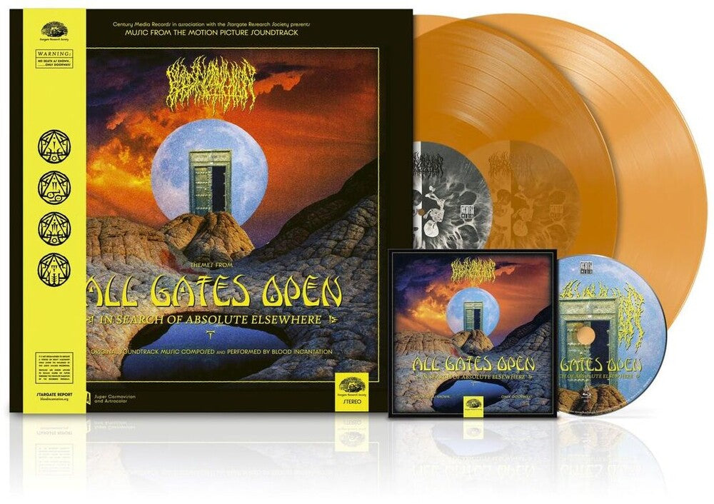 the album cover for Blood Incantation - All Gates Open - O.S.T. [Colored Vinyl] (Org) (Wbr) (Uk)