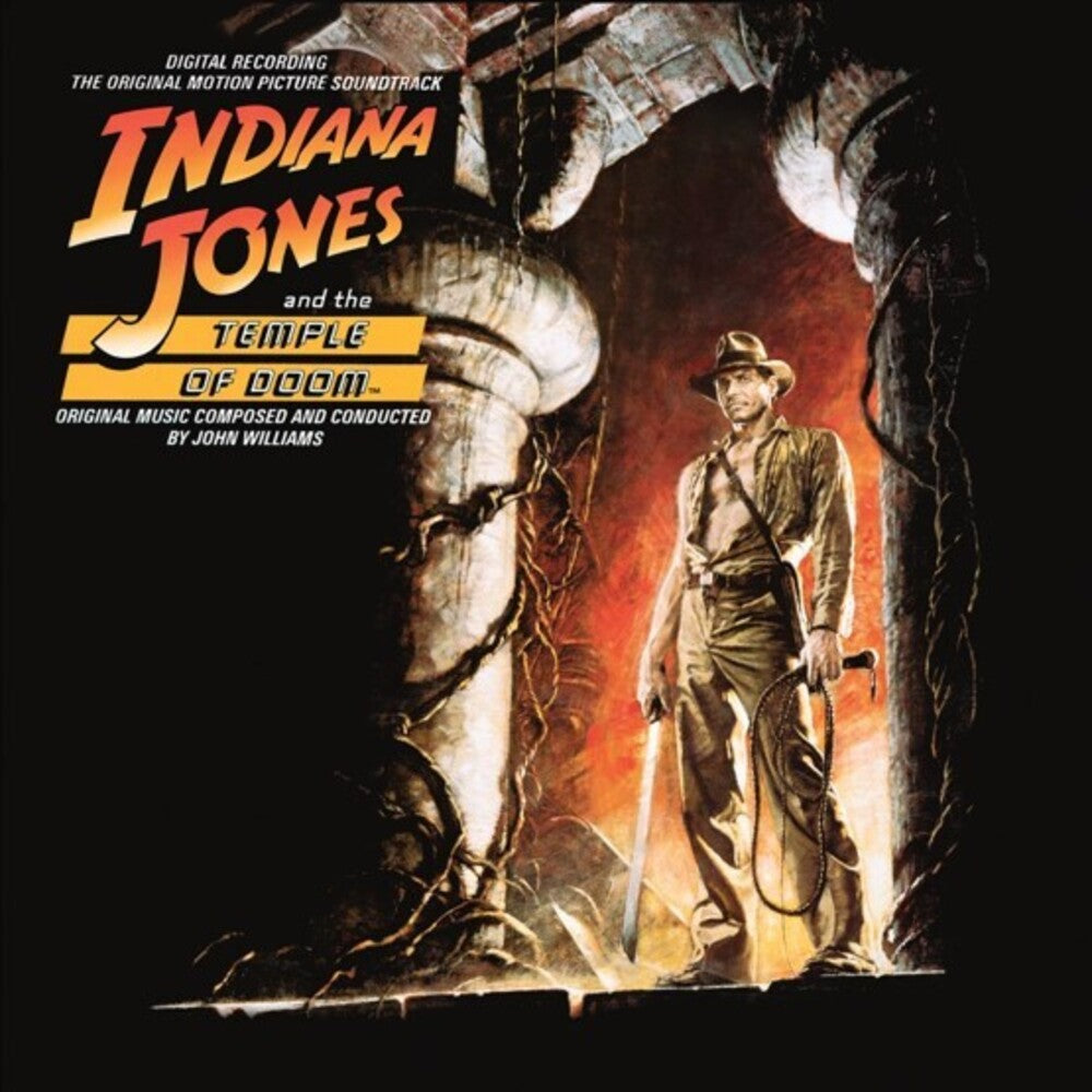 the album cover for John Williams  (Colv) (Ltd) (Org) (Uk) - Indiana Jones & The Temple Of Doom - O.S.T. [Colored Vinyl]
