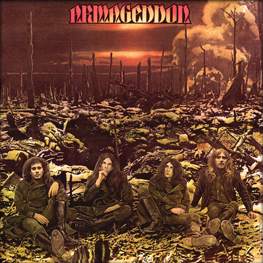 the album cover for Armageddon - Armageddon