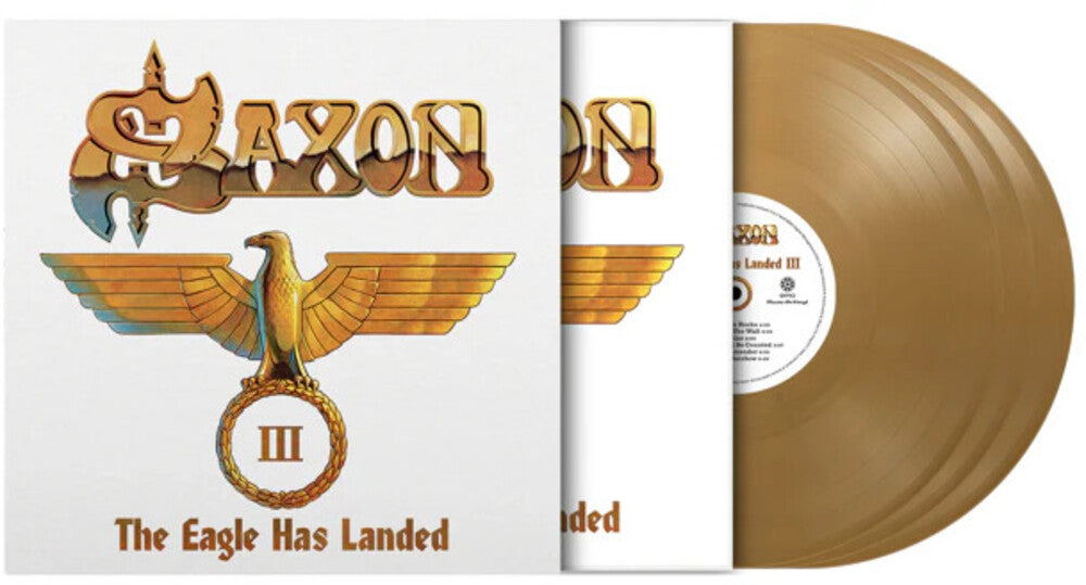 the album cover for Saxon - Eagle Has Landed Iii (gold Vinyl/180g/numbered/3lp)