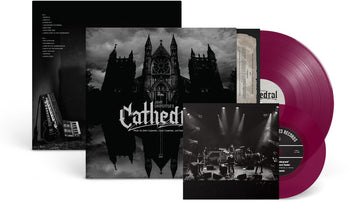 the album cover for John Carpenter - Cathedral [Indie Exclusive Amethyst]