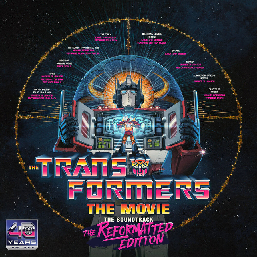 the album cover for Transformers - The Movie, The Soundtrack, The Reformatted Edition