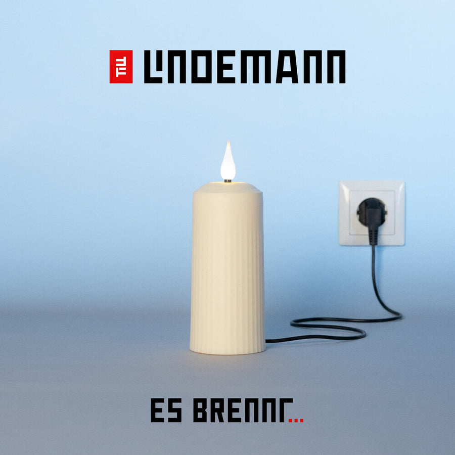 the album cover for Till Lindemann - Es Brennt