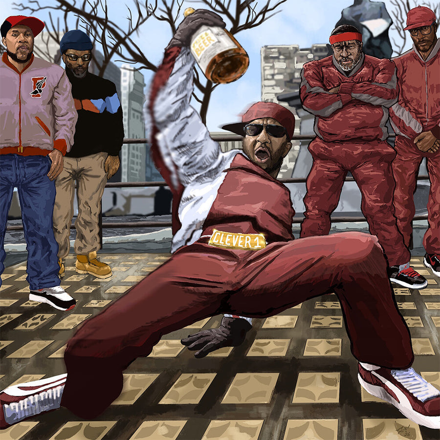 the album cover for Clever 1 x Shar tha Analog Bastard - Da Buze Bruvaz present Clever 1 Az LO Kirkland- Da Baddest Incredible B-Boy known 2 Mankind illin wit Shar tha Analog Bastard