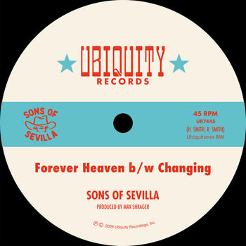 the album cover for Sons of Sevilla - Forever Heaven / Changing