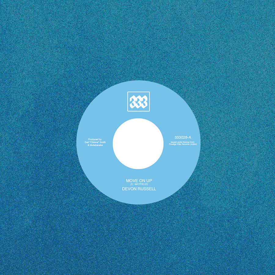 the album cover for Devon Russell - Move on Up/darker Than Blue