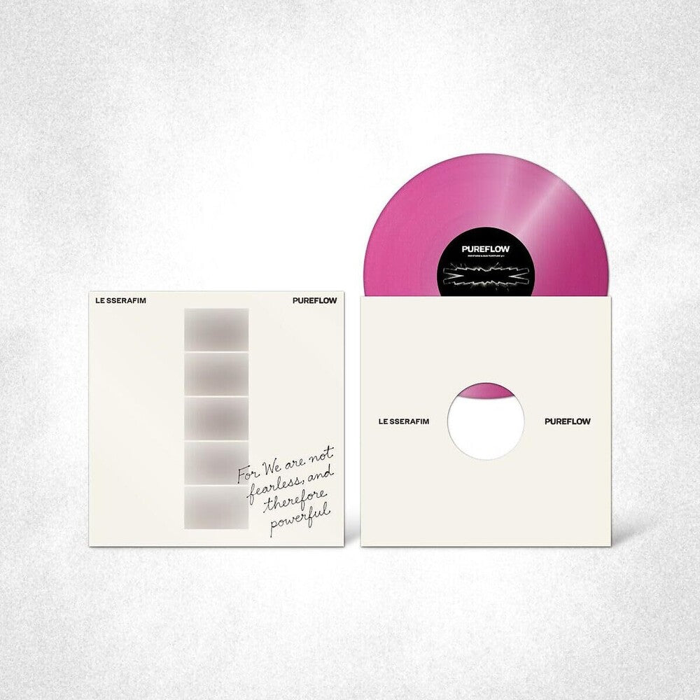 the album cover for LE SSERAFIM - 2nd Studio Album PUREFLOW pt.1 [Hot Pink Glitter ver.]