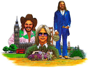 the album cover for America - History - America's Greatest Hits (50th Anniversary Edition) [Pacific Ocean Blue]