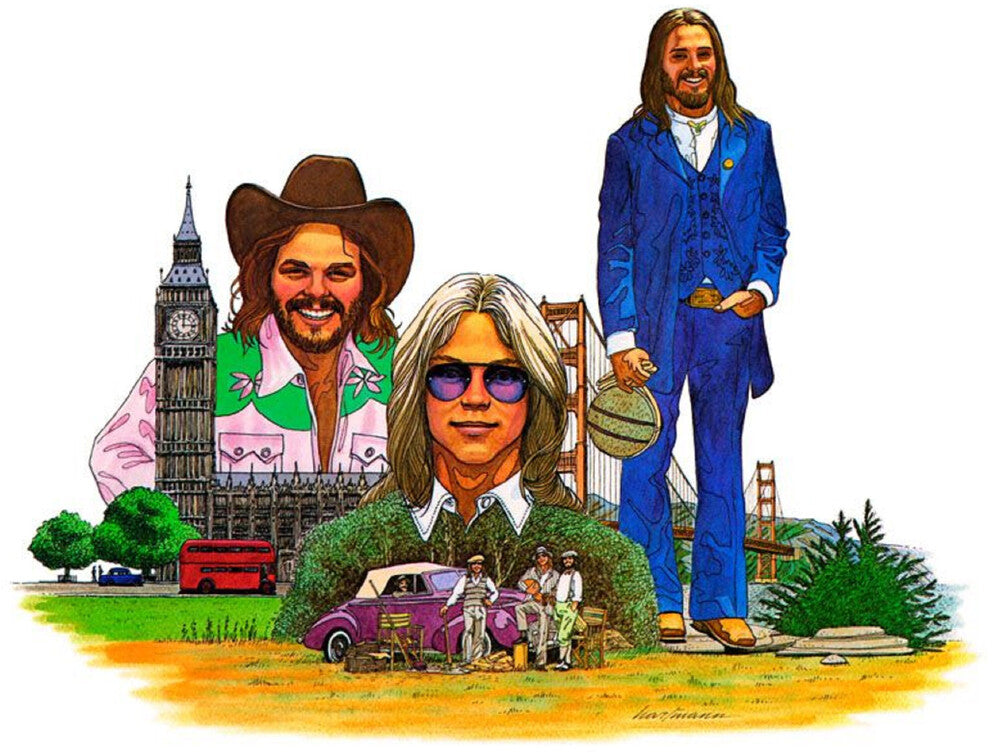 the album cover for America - History - America's Greatest Hits (50th Anniversary Edition) [Pacific Ocean Blue]