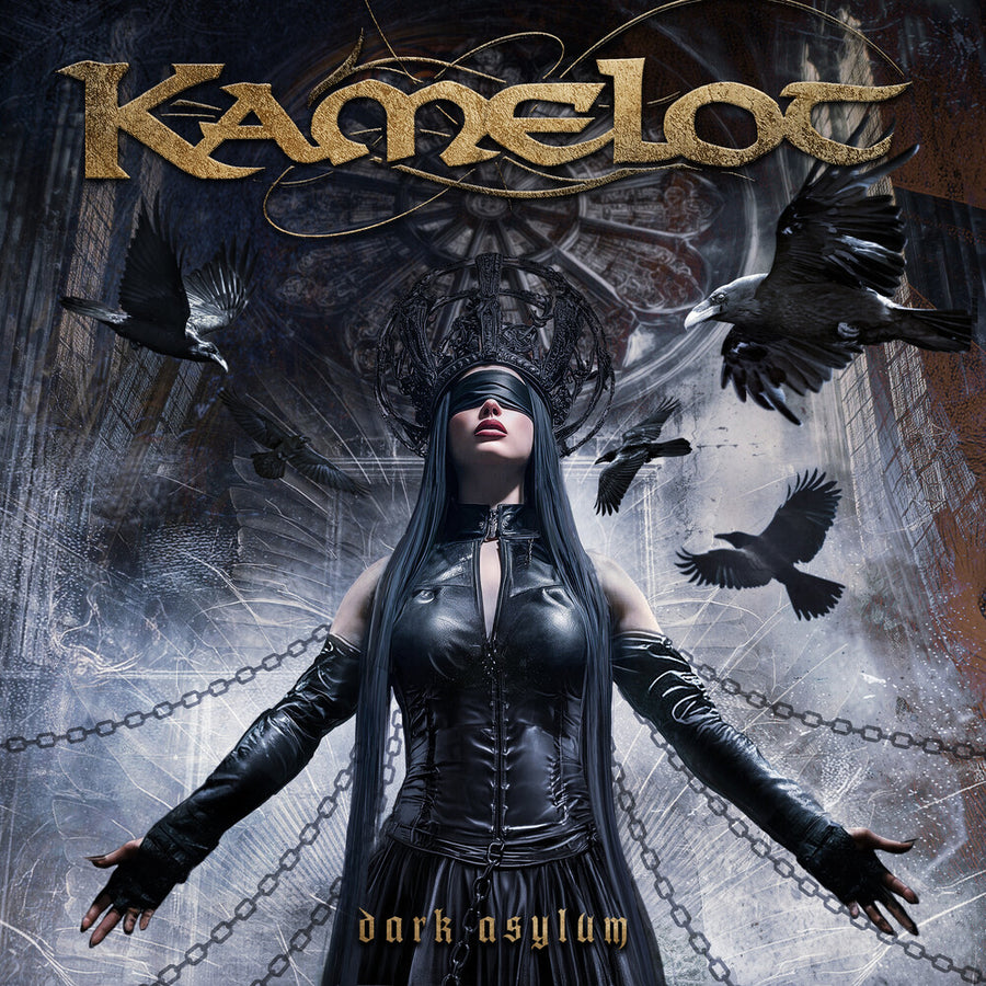 the album cover for Kamelot - Dark Asylum [Indie Exclusive Silver]