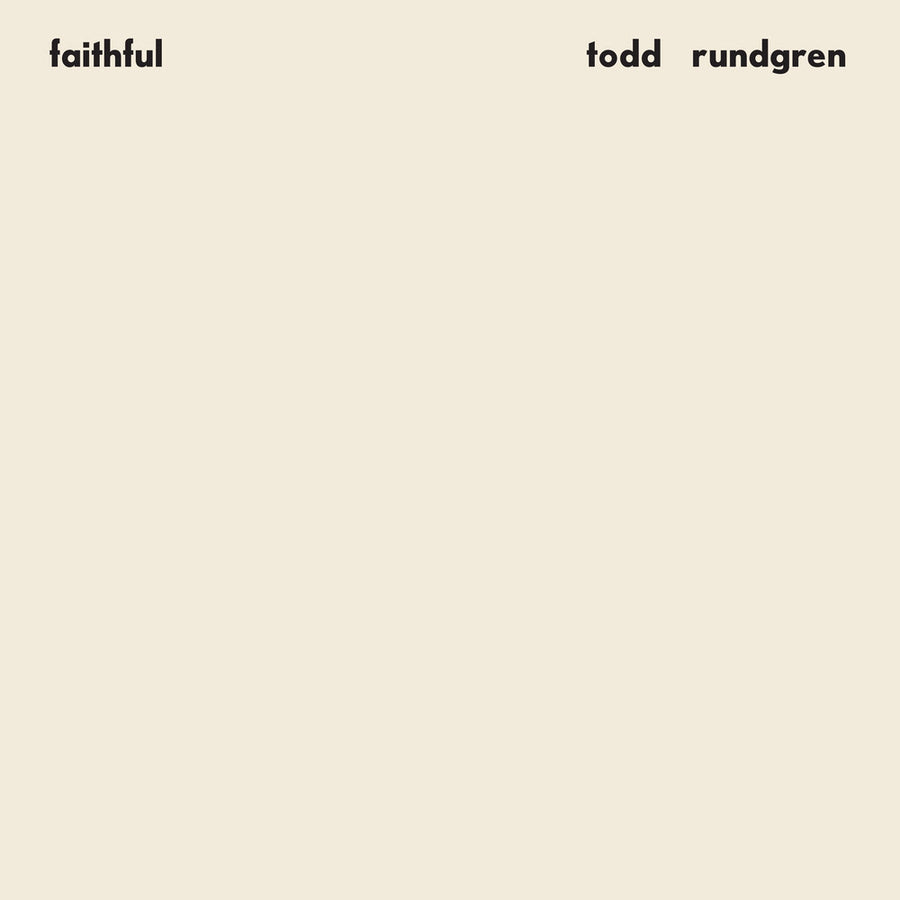 the album cover for Todd Rundgren - Faithful (Rhino Reserve) (Brick & Mortar Exclusive)