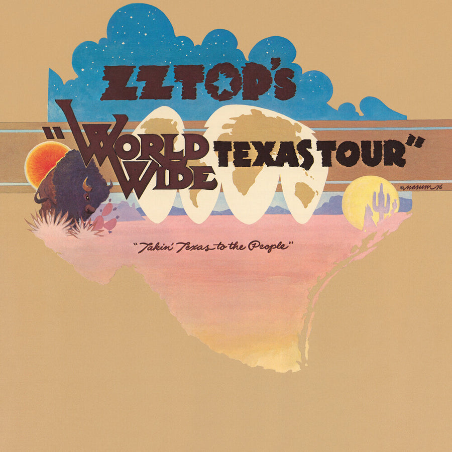 the album cover for ZZ Top - World Wide Texas Tour (Summer of '76) (Brick & Mortar Exclusive)