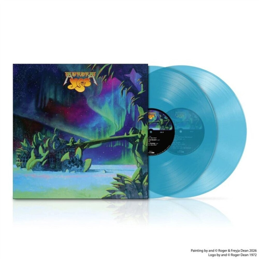 the album cover for Yes - Aurora - Translucent Blue Colored Vinyl