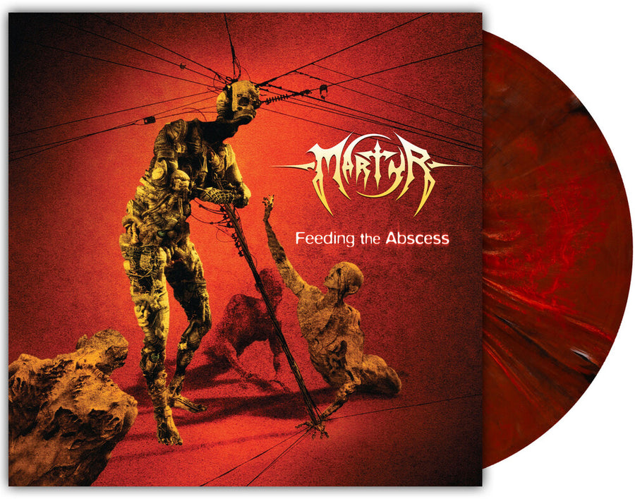 the album cover for Martyr - Feeding the Abcess [Red Marble]