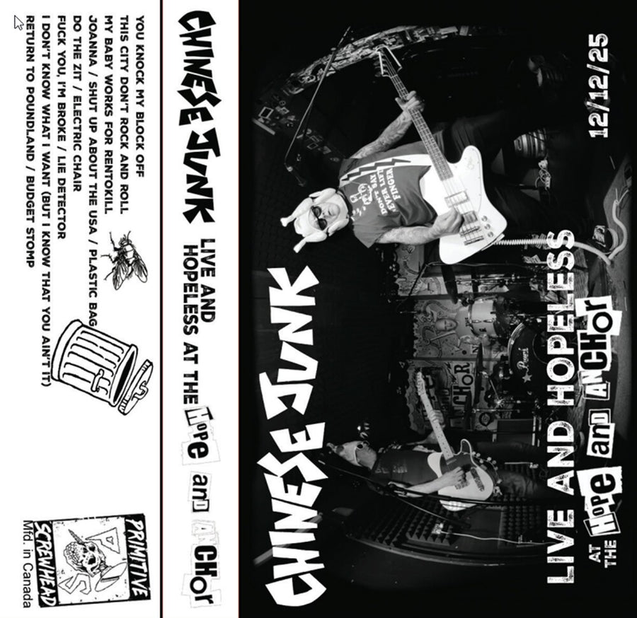 the album cover for Chinese Junk - Live & Hopeless at the Hope & Anchor